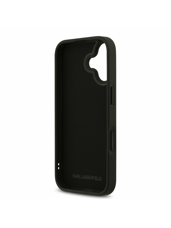 Karl Lagerfeld Karl Lagerfeld 3D Rubber Karl and Choupette Zadní Kryt pro iPhone 17 Black