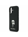 Karl Lagerfeld Karl Lagerfeld Liquid Silicone Metal Ikonik Zadní Kryt pro iPhone 17 Black