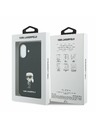 Karl Lagerfeld Karl Lagerfeld Liquid Silicone Metal Ikonik Zadní Kryt pro iPhone 17 Black