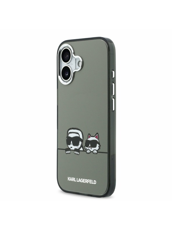 Karl Lagerfeld Karl Lagerfeld IML K&CH Heads Logo MagSafe Zadní Kryt pro iPhone 17 Black