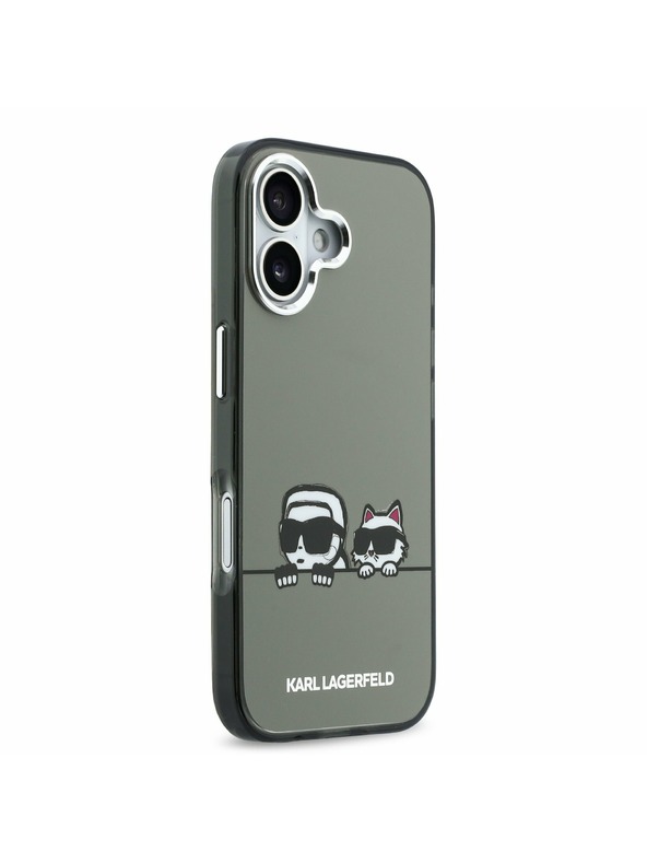 Karl Lagerfeld Karl Lagerfeld IML K&CH Heads Logo MagSafe Zadní Kryt pro iPhone 17 Black