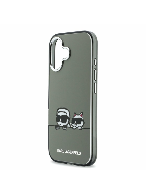 Karl Lagerfeld Karl Lagerfeld IML K&CH Heads Logo MagSafe Zadní Kryt pro iPhone 17 Black