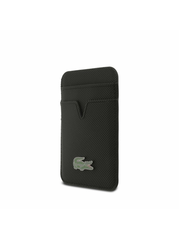 Lacoste Lacoste Iconic Petit Pique MagSafe Zadní Kryt + Peněženka pro iPhone 17 Black
