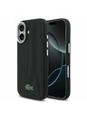 Lacoste Lacoste PVC Iconic Petit Pique Metal Logo MagSafe Zadní Kryt pro iPhone 17 Black