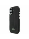 Lacoste Lacoste PVC Iconic Petit Pique Metal Logo MagSafe Zadní Kryt pro iPhone 17 Black