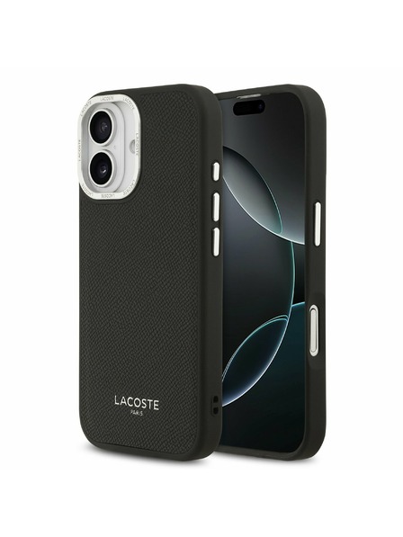 Lacoste Lacoste PU Leather Champs Elysees MagSafe Zadní Kryt pro iPhone 17 Black