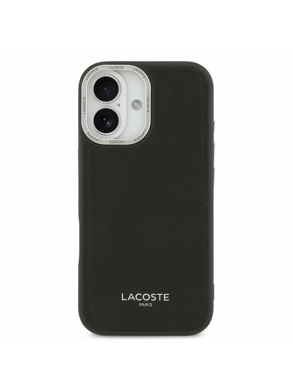Lacoste Lacoste PU Leather Champs Elysees MagSafe Zadní Kryt pro iPhone 17 Black