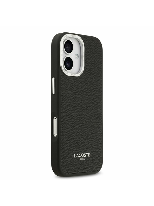 Lacoste Lacoste PU Leather Champs Elysees MagSafe Zadní Kryt pro iPhone 17 Black