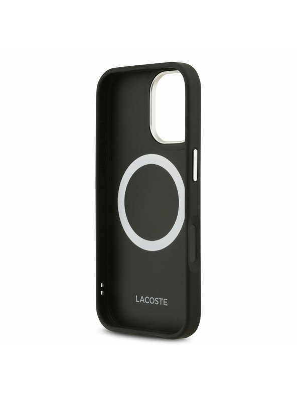 Lacoste Lacoste PU Leather Champs Elysees MagSafe Zadní Kryt pro iPhone 17 Black