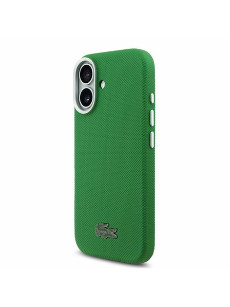 Lacoste Lacoste PVC Iconic Petit Pique Metal Logo MagSafe Zadní Kryt pro iPhone 17 Green