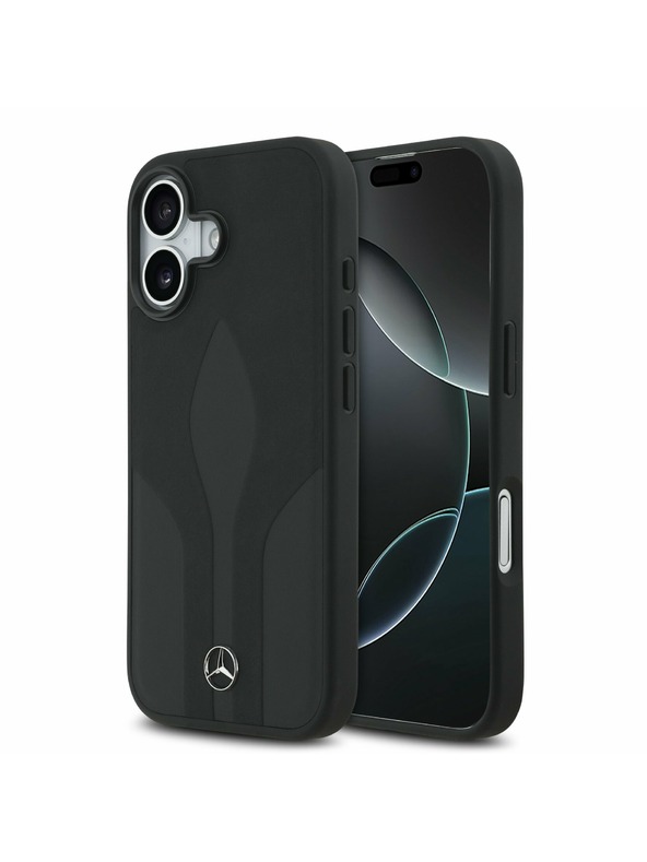 Mercedes Mercedes Leather The Move MagSafe Zadní Kryt pro iPhone 17 Black