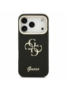 Guess Guess PU Grained 4G Logo Stand Camera Frame Zadní Kryt pro iPhone 17 Pro Black