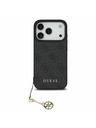 Guess Guess 4G Charm MagSafe Zadní Kryt pro iPhone 17 Pro Tone on Tone Grey