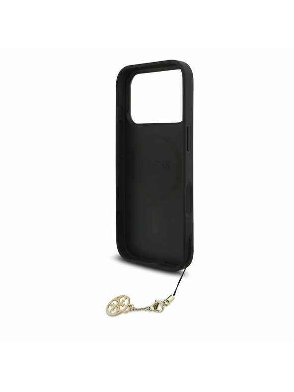 Guess Guess 4G Charm MagSafe Zadní Kryt pro iPhone 17 Pro Tone on Tone Grey