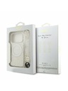 Guess Guess IML Flowers Allover Strap MagSafe Zadní Kryt pro iPhone 17 Pro White