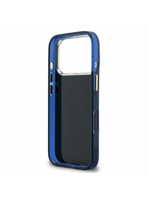 Guess Guess IML 4G Script Metal Logo Zadní Kryt pro iPhone 17 Pro Blue