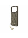 Guess Guess 4G Charm MagSafe Zadní Kryt pro iPhone 17 Pro Tone on Tone Brown