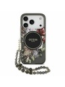 Guess Guess IML Flowers Strap MagSafe Zadní Kryt pro iPhone 17 Pro Black