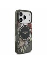 Guess Guess IML Flowers Strap MagSafe Zadní Kryt pro iPhone 17 Pro Black