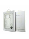 Guess Guess IML Glitter Script Strap MagSafe Zadní Kryt pro iPhone 17 Pro Transparent