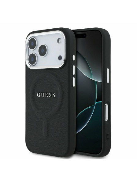 Guess Guess PU Saffiano MagSafe Zadní Kryt pro iPhone 17 Pro Black