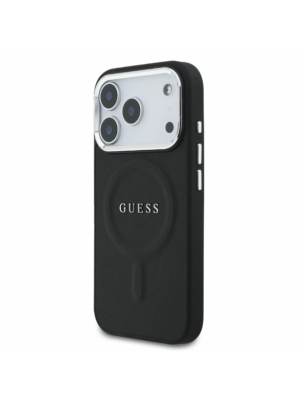 Guess Guess PU Saffiano MagSafe Zadní Kryt pro iPhone 17 Pro Black