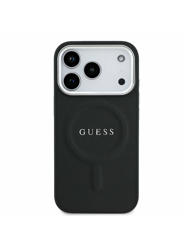 Guess Guess PU Saffiano MagSafe Zadní Kryt pro iPhone 17 Pro Black