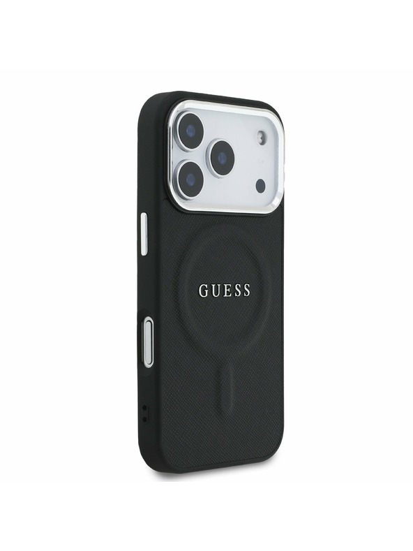 Guess Guess PU Saffiano MagSafe Zadní Kryt pro iPhone 17 Pro Black