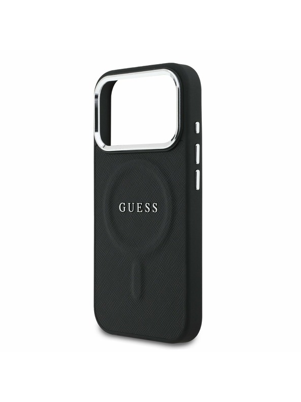 Guess Guess PU Saffiano MagSafe Zadní Kryt pro iPhone 17 Pro Black