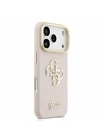 Guess Guess PU Grained 4G Logo Stand Camera Frame Zadní Kryt pro iPhone 17 Pro Pink