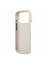 Guess Guess PU Grained 4G Logo Stand Camera Frame Zadní Kryt pro iPhone 17 Pro Pink