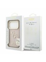 Guess Guess PU Grained 4G Logo Stand Camera Frame Zadní Kryt pro iPhone 17 Pro Pink