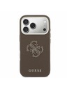 Guess Guess PU Resin Logo Zadní Kryt pro iPhone 17 Pro Brown