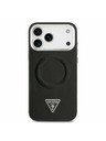 Guess Guess PU Leather Triangle Logo MagSafe Zadní Kryt pro iPhone 17 Pro Black