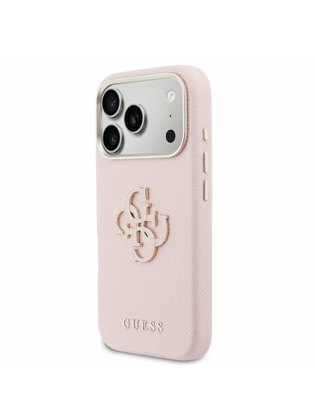 Guess Guess PU Resin Logo Zadní Kryt pro iPhone 17 Pro Pink
