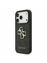 Guess Guess PU 4G Metal Logo Strap Zadní Kryt pro iPhone 17 Pro Black