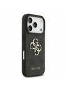 Guess Guess PU 4G Metal Logo Strap Zadní Kryt pro iPhone 17 Pro Black