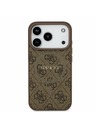 Guess Guess PU Leather 4G Colored Ring MagSafe Zadní Kryt pro iPhone 17 Pro Brown