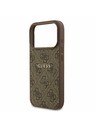 Guess Guess PU Leather 4G Colored Ring MagSafe Zadní Kryt pro iPhone 17 Pro Brown