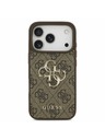 Guess Guess PU 4G Metal Logo Zadní Kryt pro iPhone 17 Pro Brown