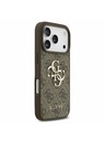Guess Guess PU 4G Metal Logo Zadní Kryt pro iPhone 17 Pro Brown
