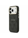 Guess Guess PU Leather 4G Gold Frame MagSafe Zadní Kryt pro iPhone 17 Pro Black