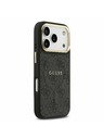 Guess Guess PU Leather 4G Gold Frame MagSafe Zadní Kryt pro iPhone 17 Pro Black
