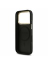 Guess Guess PU Leather 4G Gold Frame MagSafe Zadní Kryt pro iPhone 17 Pro Black