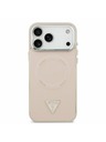Guess Guess PU Leather Triangle Logo MagSafe Zadní Kryt pro iPhone 17 Pro Pink