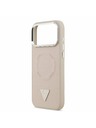 Guess Guess PU Leather Triangle Logo MagSafe Zadní Kryt pro iPhone 17 Pro Pink