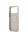 Guess Guess PU Leather Triangle Logo MagSafe Zadní Kryt pro iPhone 17 Pro Pink