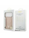 Guess Guess PU Leather Triangle Logo MagSafe Zadní Kryt pro iPhone 17 Pro Pink