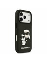 Karl Lagerfeld Karl Lagerfeld 3D Rubber Karl and Choupette Zadní Kryt pro iPhone 17 Pro Black