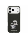 Karl Lagerfeld Karl Lagerfeld IML Aquarelle Karl and Choupette Zadní Kryt pro iPhone 17 Pro Black